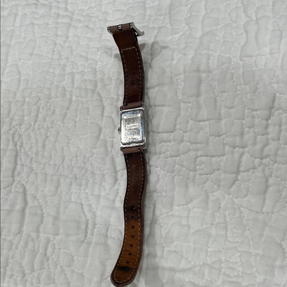 Valentino Brown Leather Watch with Silver Studs